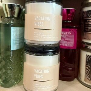 2 White Barn Vacation Vibes Candle — Cream